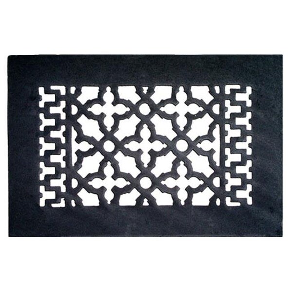 Acorn Mfg Acorn GRABG 10" x 6" Cast Iron Decorative Grille - Black GRABG - main